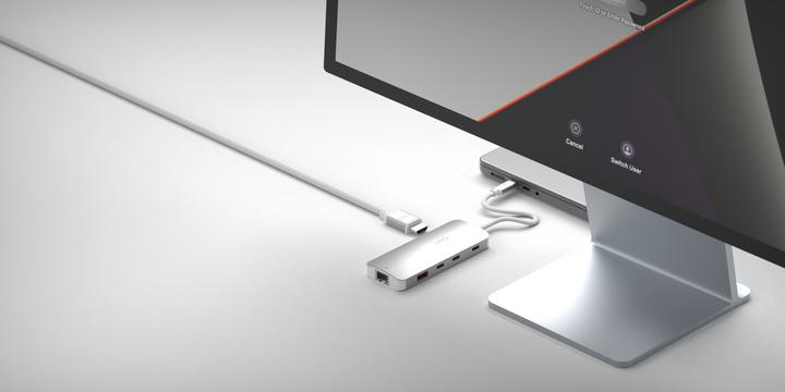 Produktbild LINQ Connects 8in1 8K PRO USB-C Multiport Hub 140W (USB-C, 8 Ports)