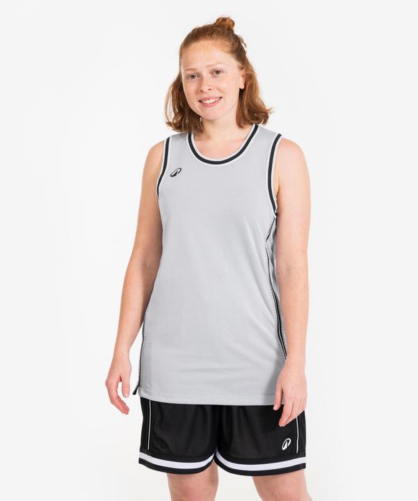 Immagine prodotto Kipsta Damen/Herren Basketball Trikot wendbar leicht - SHR 500 schwarz-weiss (XS)