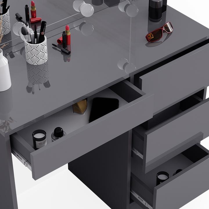 Actual product image Vicco Sherry with stool and lighting (90 x 75 x 40 cm)