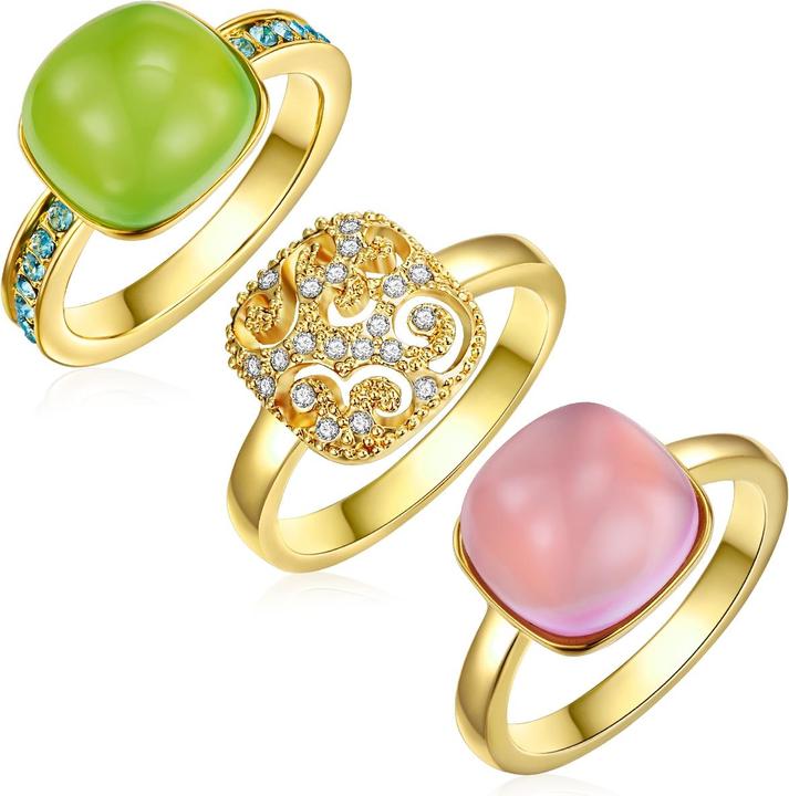 Image du produit Lulu & Jane Alliage métallique orné de cristaux Swarovski® or jaune - 33246 (50)