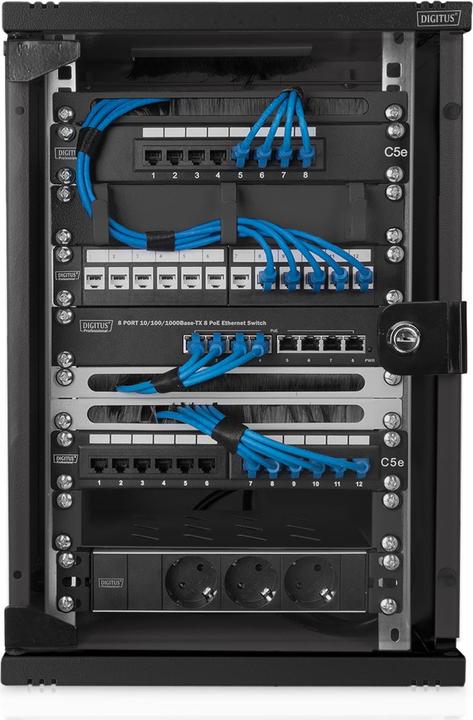 Image du produit Digitus Boîtier mural de 254 mm (10 po) - 312 x 300 mm (lxp) (9 HE, Rack 10 pouces)