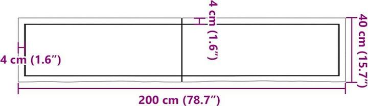 Actual product image VidaXL Saba (200 x 40 x 4 cm)