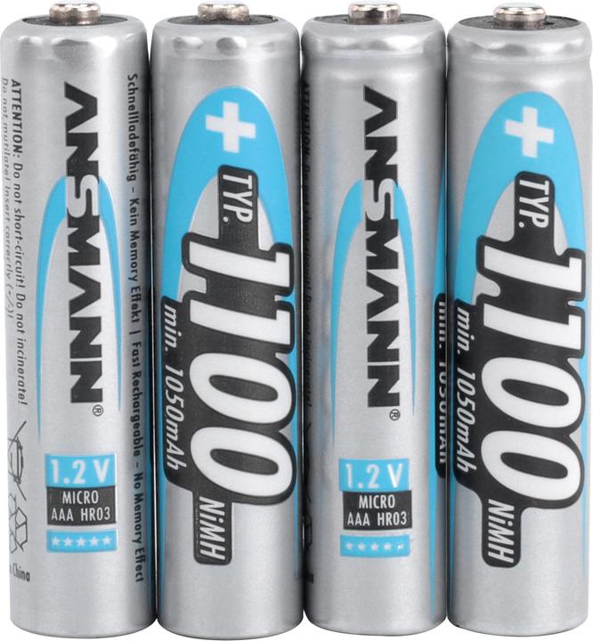 Actual product image Ansmann Type 1100 (4 pcs., AAA, 1050 mAh)