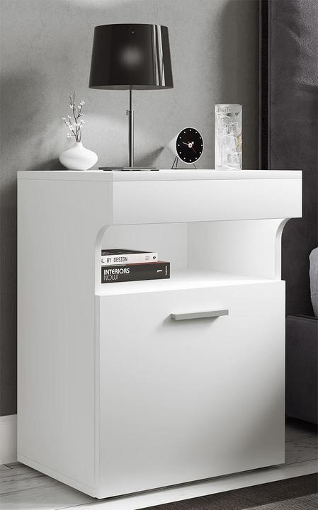 Produktbild VCM Nachtschrank Beistelltisch Drehtür Konsole Boxspring Nachttisch Slepal M (45 x 39 x 61 cm)