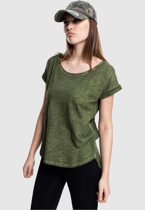 Immagine prodotto Urban Classics Tee lungo da donna a forma di schienale con tintura spray (XS)