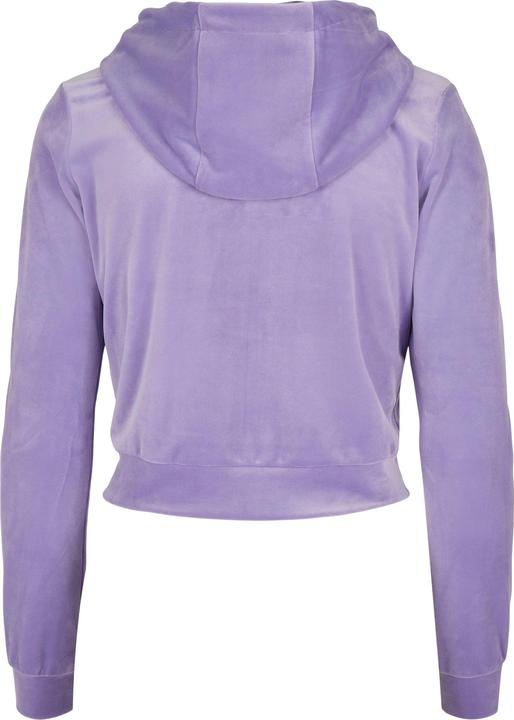 Actual product image Urban Classics Ladies Short Velvet Zip Hoody (XL)