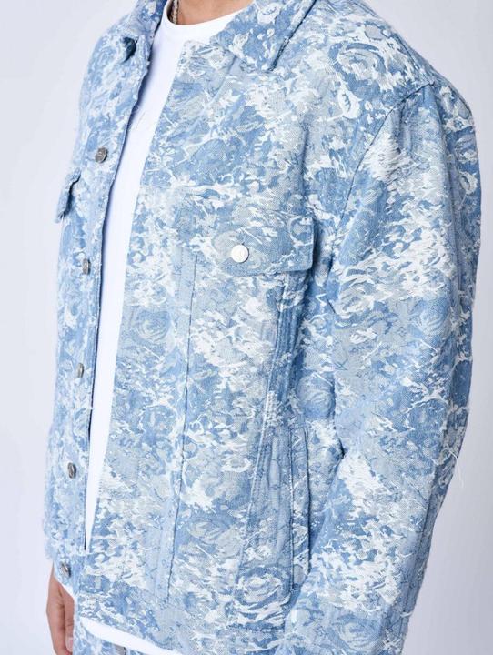 Image du produit Project X Paris Veste en jean à motif abstrait (XXL)