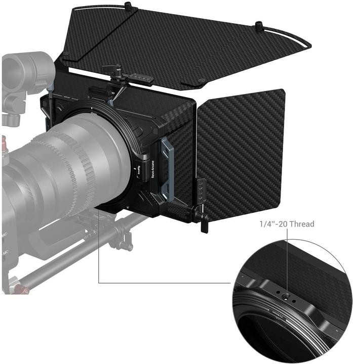 Actual product image SmallRig Lightweight Multifunctional Matte Box (ø114mm) Basic Kit (Mat Box)