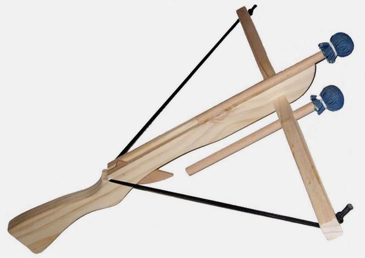 Produktbild Bestsaller Armbrust Holz + 2 gepolsterte Pfeile + 1 Kork