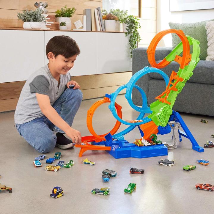 Productafbeelding Hot Wheels Action 4 Loopings Crash Gevaar