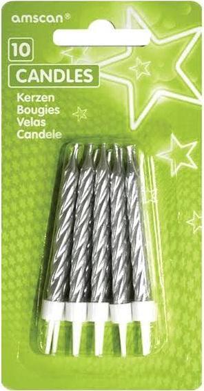 Actual product image Amscan 10 birthday candles gold (12 x)