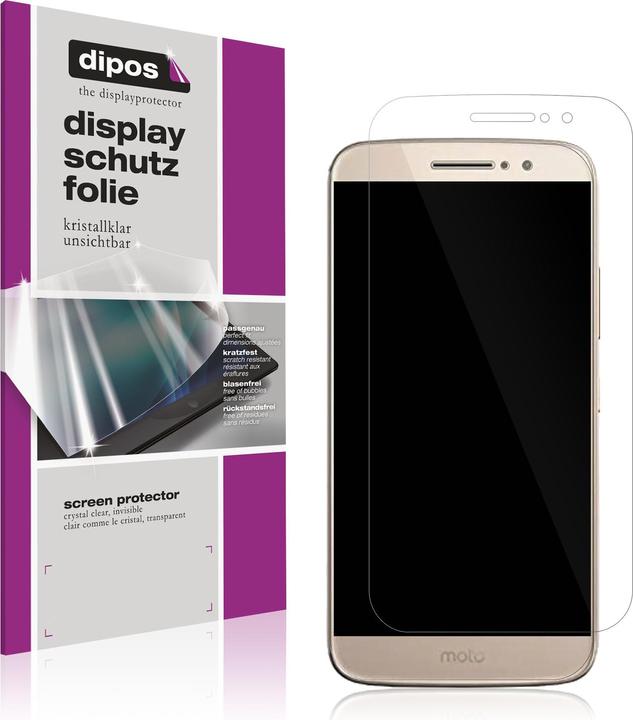 Actual product image Dipos Screen Protector Crystalclear (4 Piece, Motorola Moto M)