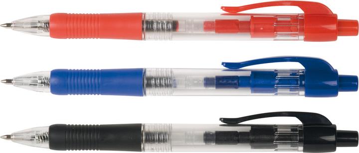 Actual product image Q-Connect Ballpoint pen with retractable mechanism (Blue, 10 x)