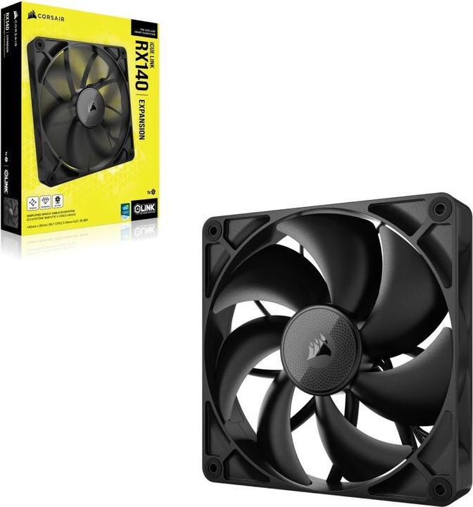Actual product image Corsair RX Series, iCUE LINK RX140, 140mm Fan, Single Fan (140 mm, 1 x)