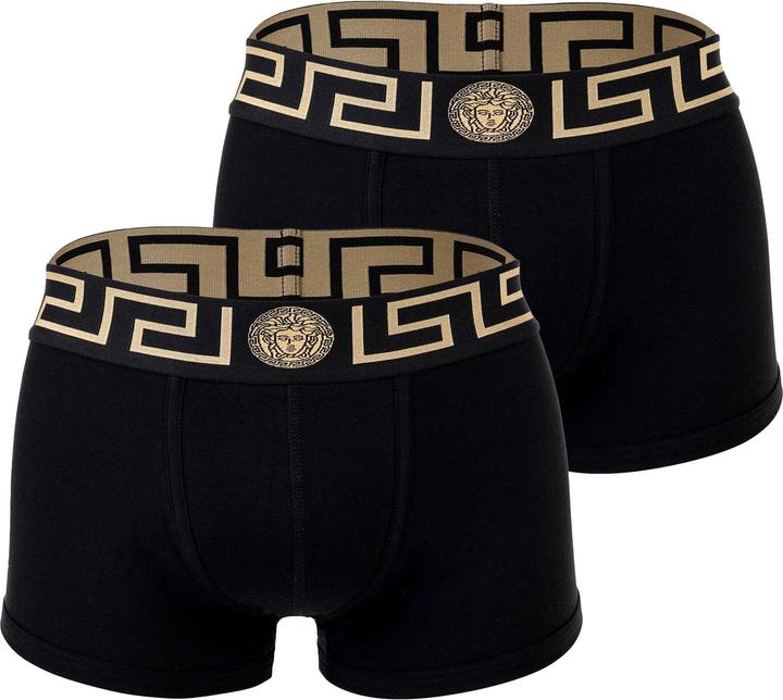 Actual product image Versace Bi-Pack Trunk Jersey Topeka Bi-Stretch Cotton Organic New Logo (M, pack of 2)