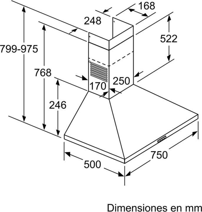 Image du produit Balay 3BC676MX (Hotte murale)