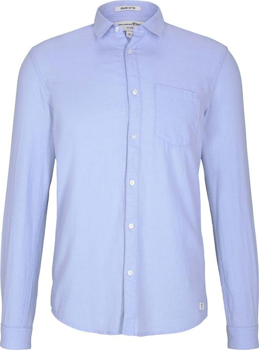 Produktbild Tom Tailor Hemd Shirt fein strukturiert mit Bio Baumwolle (L)
