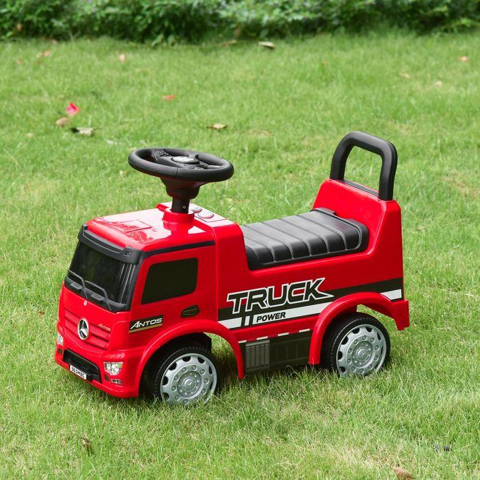 Produktbild Swisshandel24 Kinderfahrzeug Rutscherauto Rutscherfahrzeug von Mercedes ANTOS-LKW-Stil mit Licht für Kinder von 12