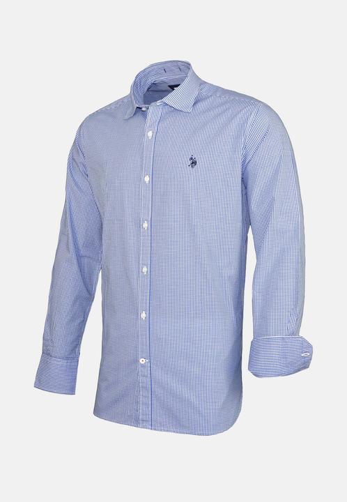 Actual product image U.S. Polo ASSN. Shirt Popline long sleeve shirt Button Down Shirt (3XL)