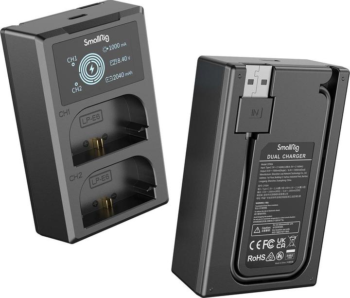 Image du produit SmallRig LP-E6NH Kit batterie et chargeur pour appareil photo 3821 (Batterie)