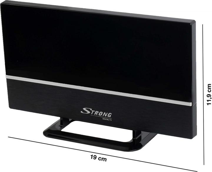 Produktbild Strong SRT ANT 30 - Schwarz - DVB-T,DVB-T2 - IEC M - 5 V/40 mA - 75 Ohm - 16 dB (Zimmerantenne, 16 dB, DVB-T / -T2)