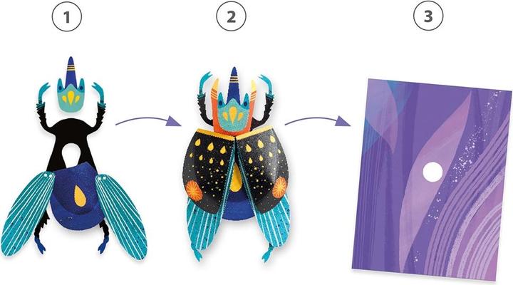 Produktbild Djeco 3D Bilder Papierkäfer