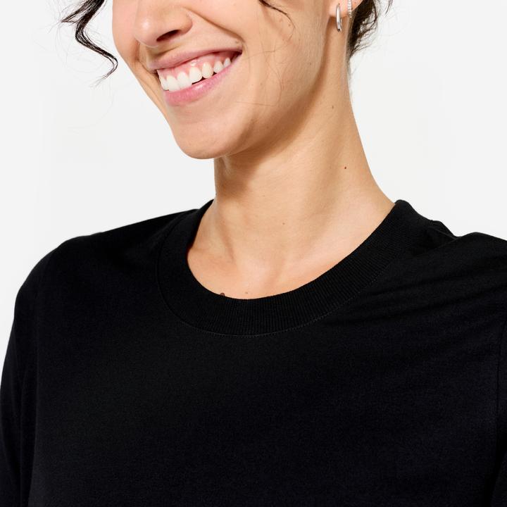 Immagine prodotto Domyos Women's Yoga Maternity T-Shirt - Black (XXL)