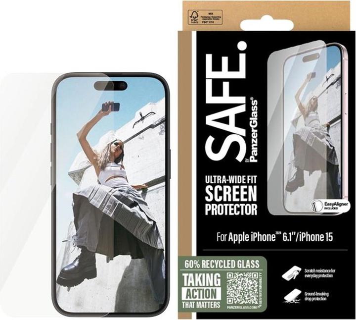 Produktbild PanzerGlass SAFE. (1 Stück, Apple iPhone 15, Apple iPhone 16)