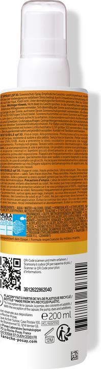 Actual product image La Roche Posay Anthelios Invisible Spray (Sun spray, SPF 30, 200 ml, 245 g)