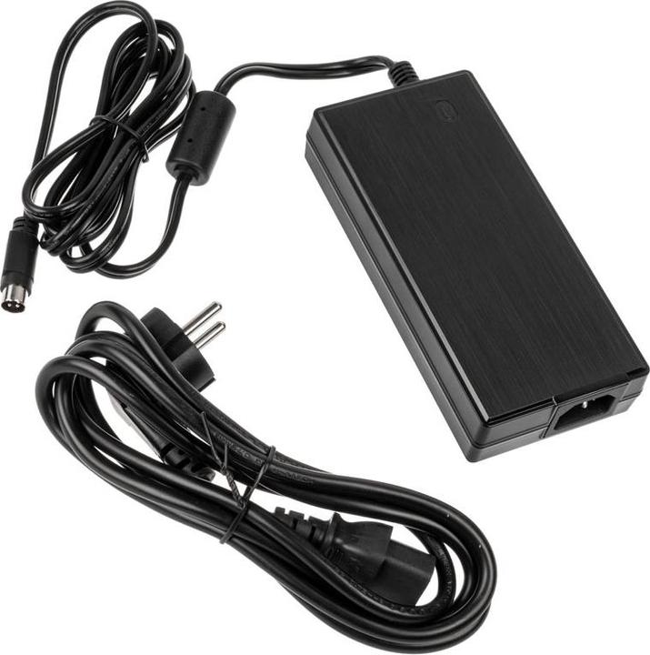 Actual product image Akasa PD150-02K external power supply, AC to DC, with 4-pin power DIN - 150 Watt (150 W)