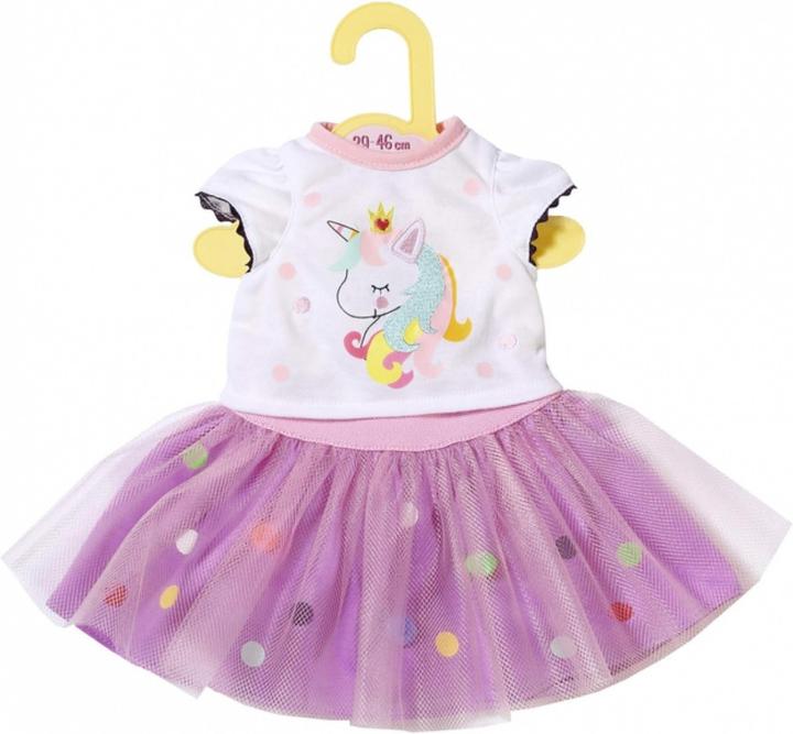 Dolly Moda Chemise licorne avec tutu, taille 43cm