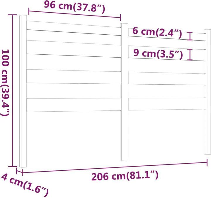 Immagine prodotto VidaXL Bonar (206 x 4 x 100 cm)