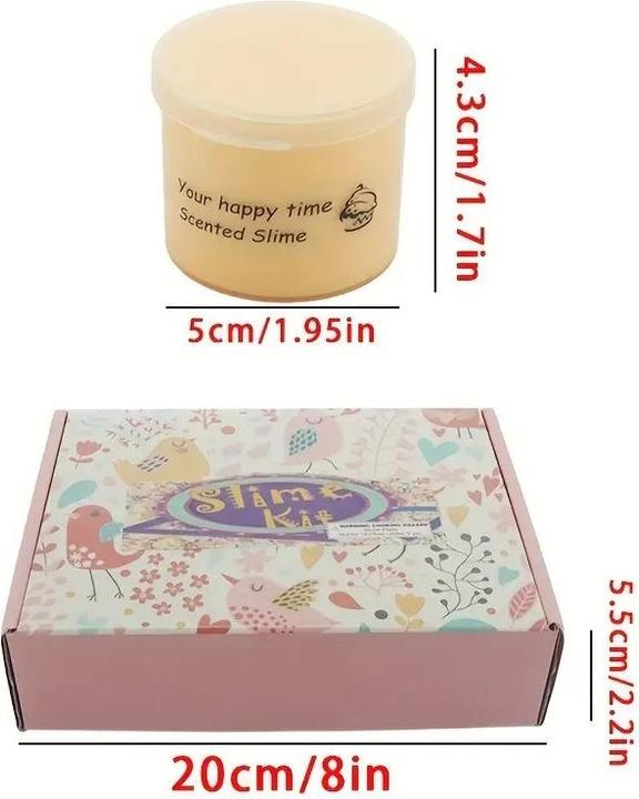 Produktbild Splash & Fun 8 Stück Farbbox matter Slime-Kit mit vielen Charms