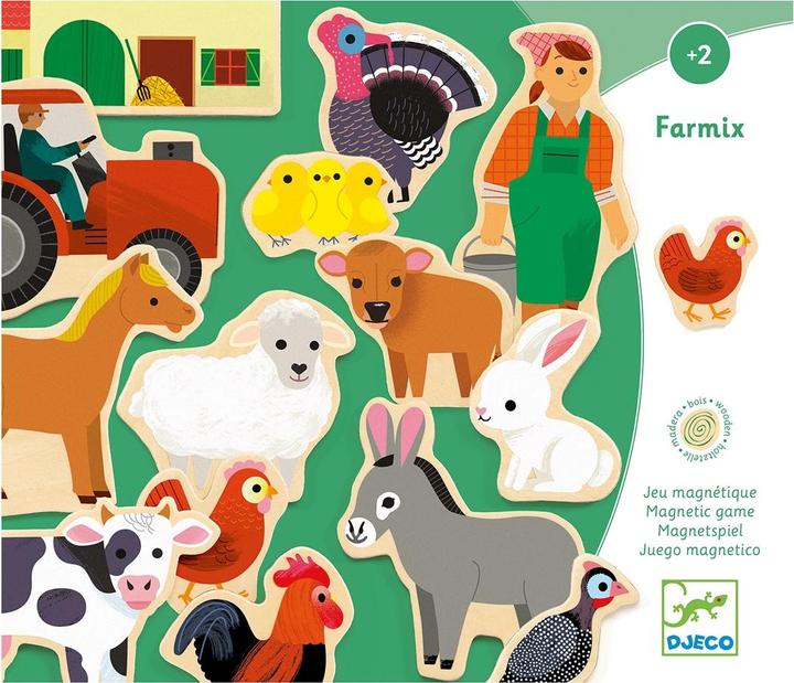 Actual product image Djeco Farmix (24 x)