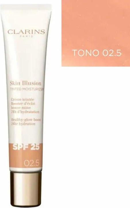 Immagine prodotto Clarins Skin Illusion - Getönte Feuchtigkeitscreme Spf25 02.5 (Crema solare viso, SPF 25, 40 ml)