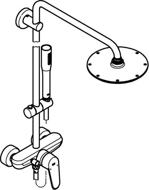 Actual product image Grohe Shower system EUPHORIA EURODISC C System 210 m EH mixer chr