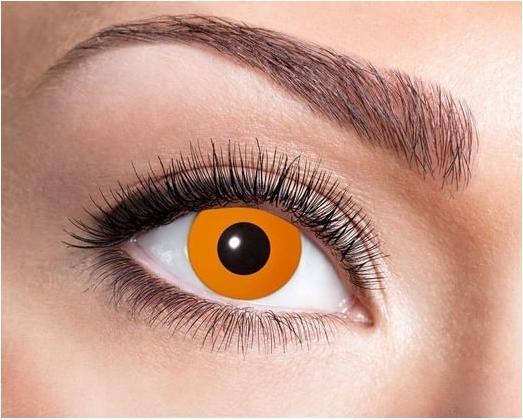 Actual product image Contact lenses orange Halloween