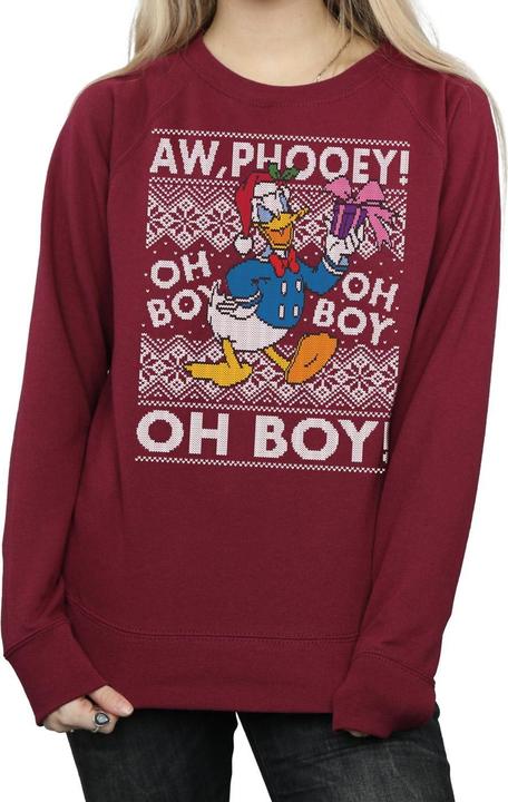 Immagine prodotto Disney Donald Duck Christmas Fair Isle Felpa Donna (M)