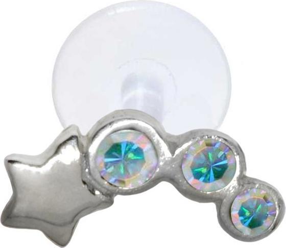 Image du produit Bijouteria Piercing d'oreille (Bioplastique, Cristallin, Argent 925)