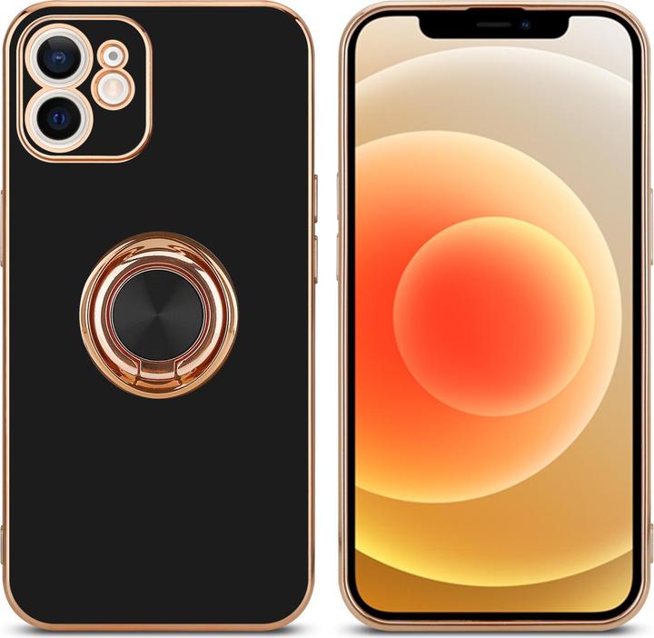Actual product image Cadorabo Case for Apple iPhone 12 in TPU with camera protection and ring LM089 Style (Apple iPhone 12)