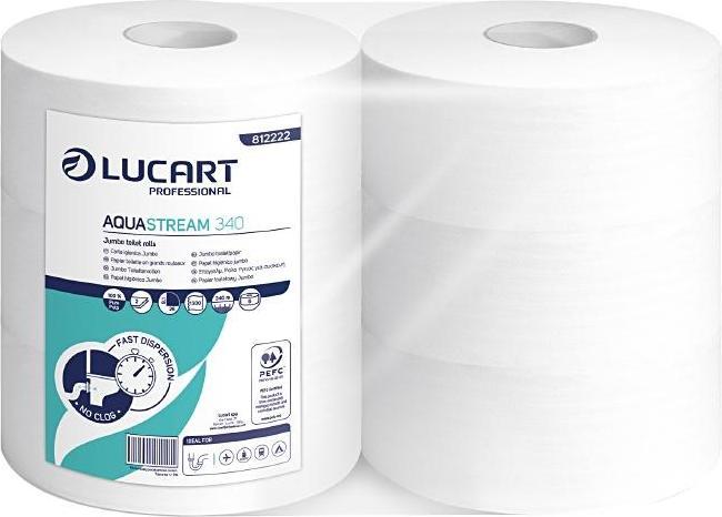 Image du produit Lucart Papier toilette Jumbo Aquastre (1300 x)