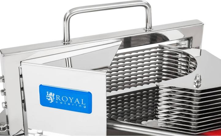 Produktbild Royal Catering Tomatenschneider Edelstahl 10 Klingen 5 5 mm Gastro Gemüseschneider Profi