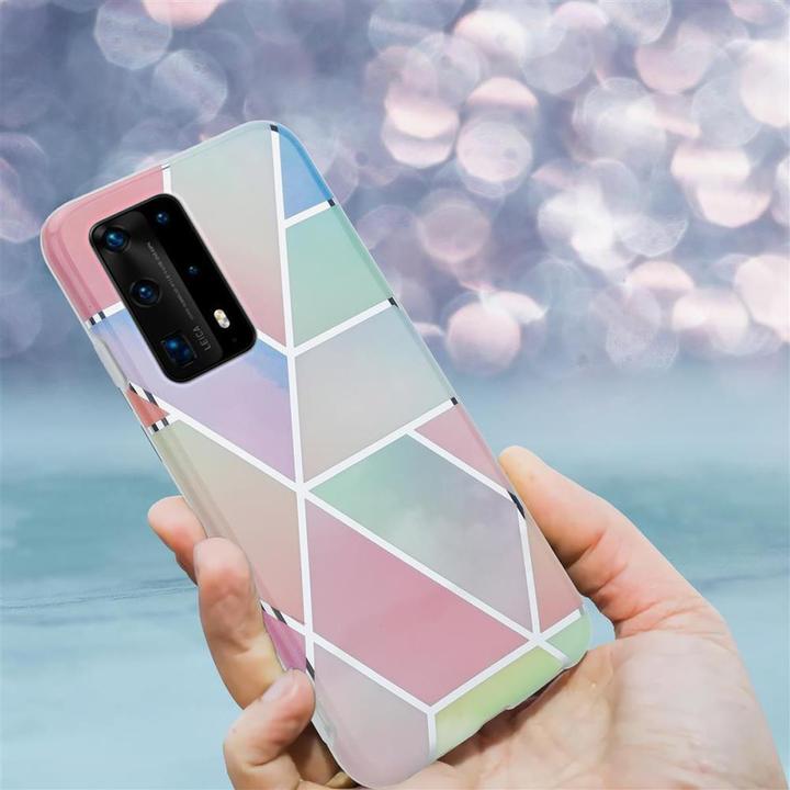 Produktbild Cadorabo IMD TPU Bunter Marmor Cover (Huawei P40)