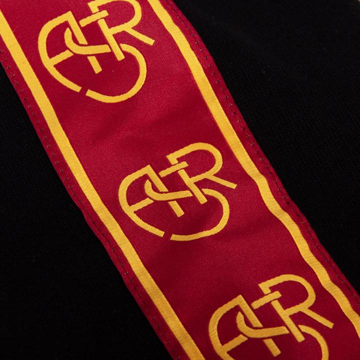 Actual product image Copa Football AS Roma Black Taper Hooded Sweater (S)