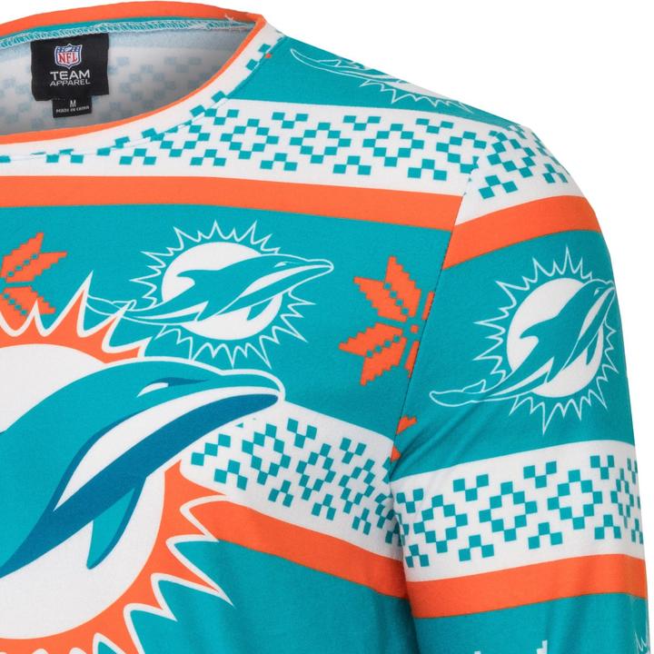 Produktbild Foco NFL Winter XMAS Pyjama Schlafanzug Miami Dolphins - L (L)