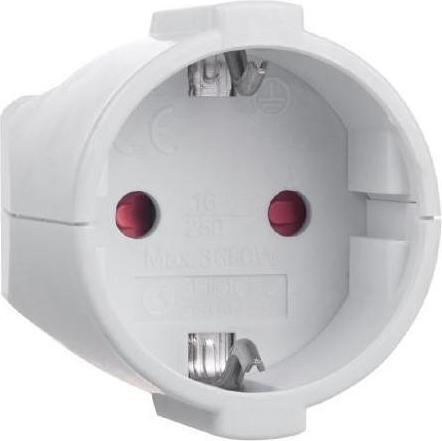 Produktbild Maclean MCE332 - Schutzkontakt-Kupplung Typ-F Schuko Kupplung mit Erdung Kunststoff Max 4000W 16A