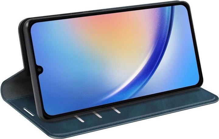 Actual product image Cover-Discount Galaxy A35 - Stand Flip Case Cover blue (Samsung Galaxy A35)