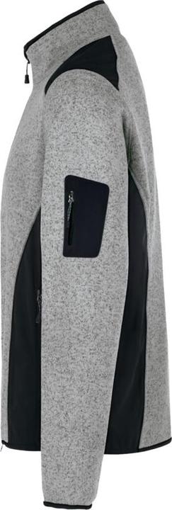 Actual product image Hakro Knitted fleece jacket Dawson grey mottled, S (S)