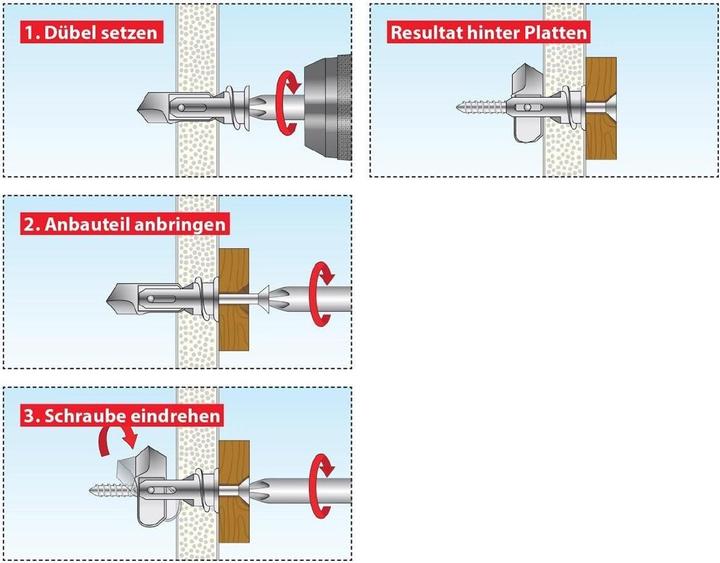 Image du produit Tox Cheville pour plaques de plâtre Spiral Pro 39-5 S 4 pièces (4 pcs)