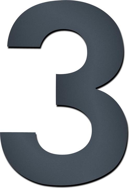 Mocavi HS20 house numbers modern for hammering in stainless steel.